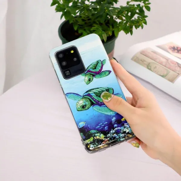 Kryt na Samsung Galaxy S20 Ultra svietiaci Korytnačka