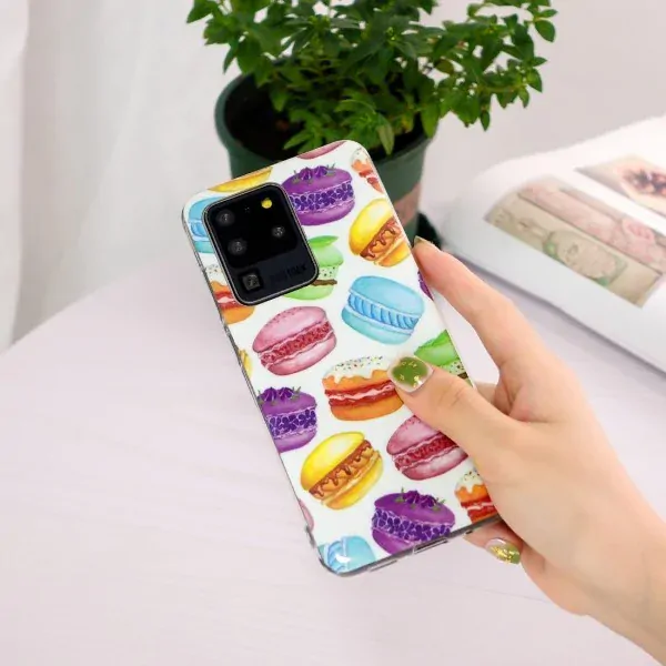 Kryt na Samsung Galaxy S20 Ultra svietiaci Makrónka