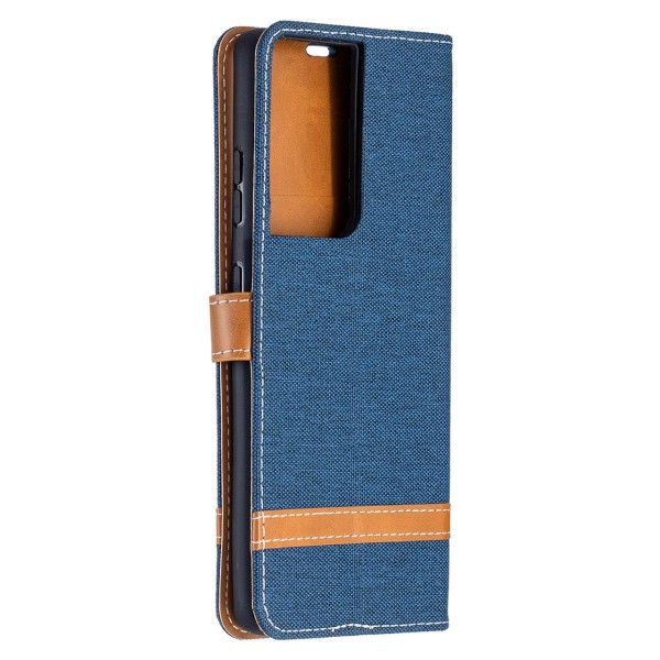 Puzdro na Samsung Galaxy S21 Ultra Jeans modré