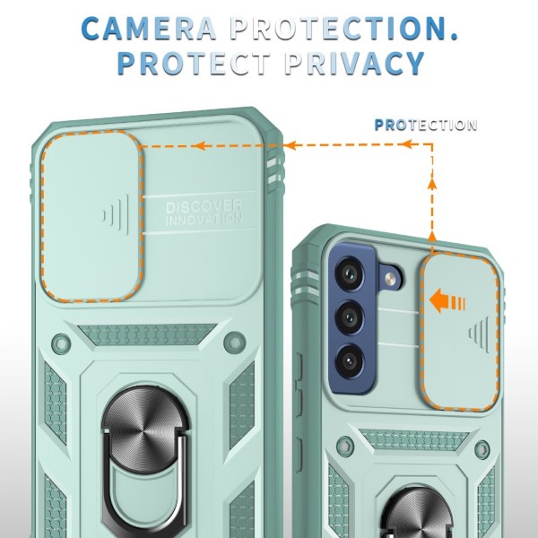 Kryt na Samsung Galaxy S21 FE odolný s krytom na fotoaparát modrý