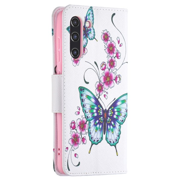 Puzdro na Samsung Galaxy S21 FE Motýľ bielej