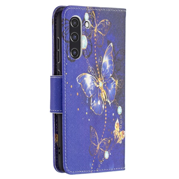 Puzdro na Samsung Galaxy S21 FE Motýľ fialové
