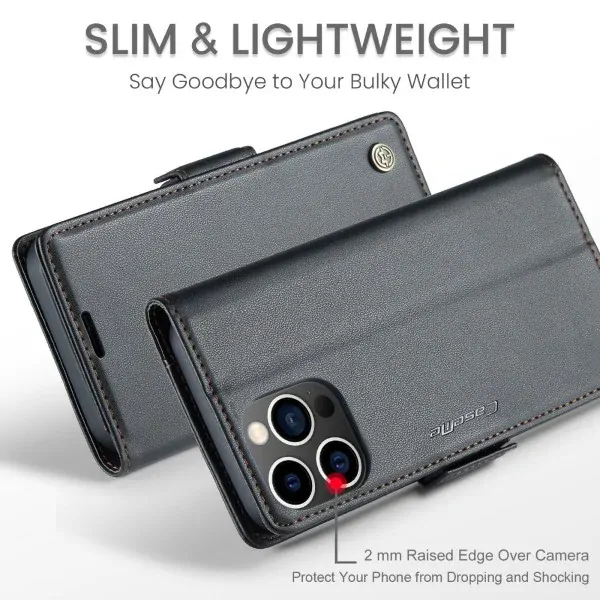 Púzdro na iPhone 13 Pro Max CASEME smooth čierne