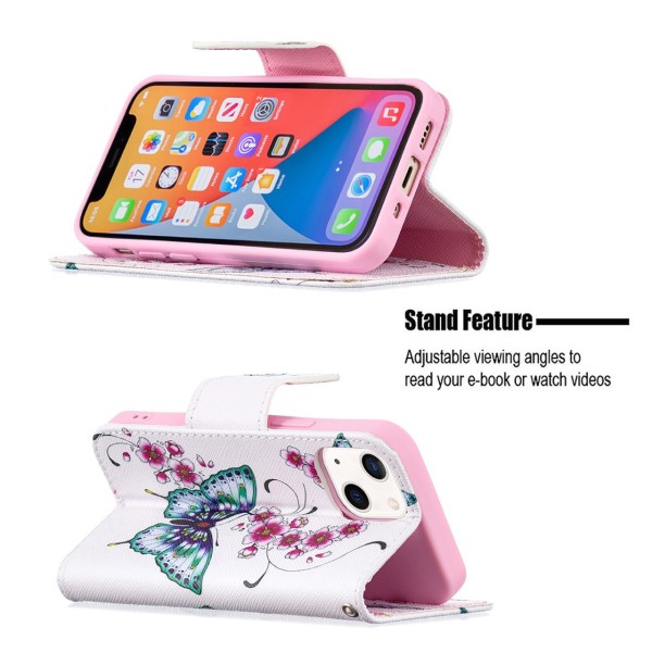 Púzdro pre iPhone 13 Mini Motýľ biele