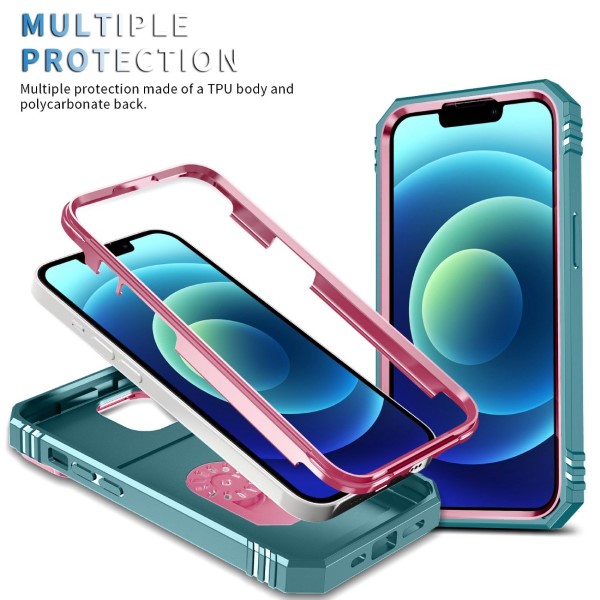 Kryt na iPhone 14 Plus odolný s krytom na fotoaparát ružový