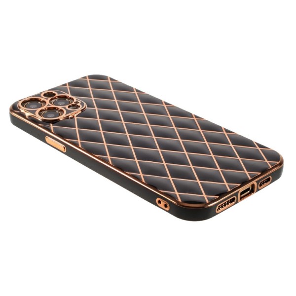 Kryt na iPhone 14 Plus Electroplated rhombus čierny