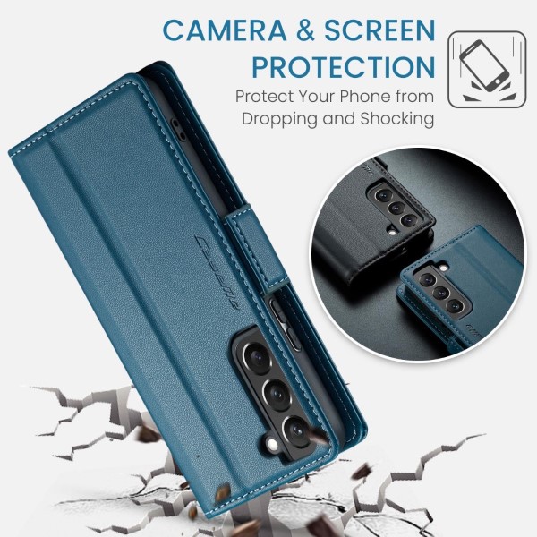Puzdro na Samsung Galaxy S22 CASEME smooth modré