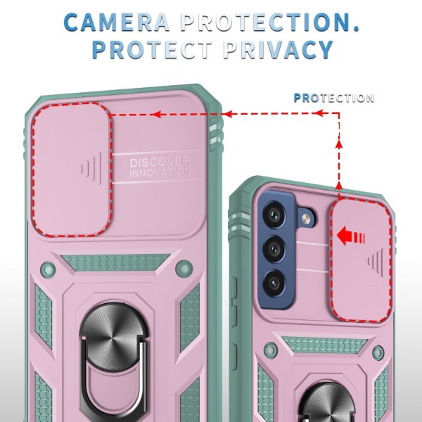 Kryt na Samsung Galaxy S22 odolný s krytkou na fotoaparát ružový