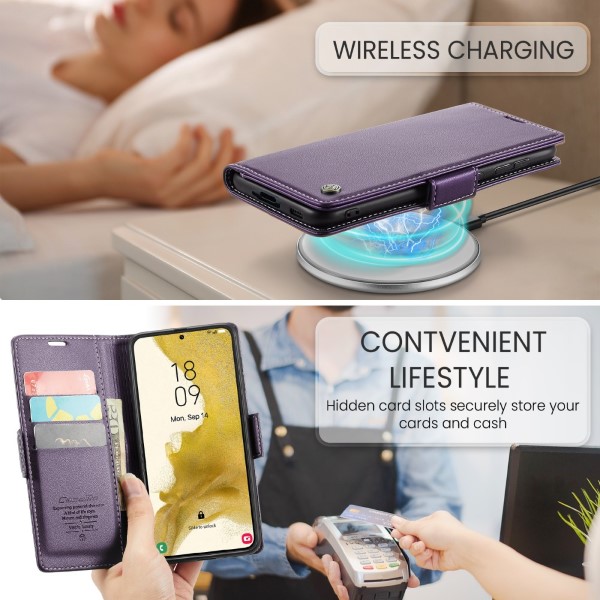 Puzdro na Samsung Galaxy S22 Plus CASEME smooth fialové