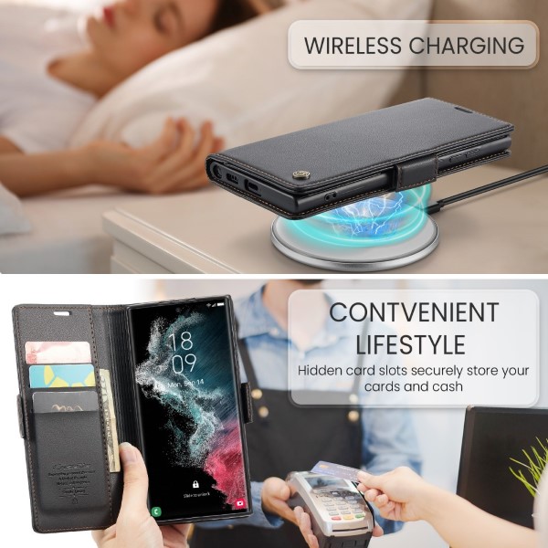 Puzdro na Samsung Galaxy S22 Ultra CASEME smooth čierne