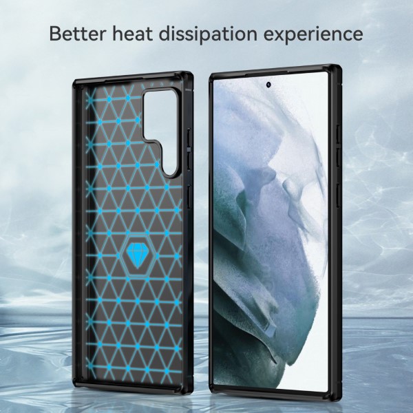Kryt na Samsung Galaxy S22 Ultra Carbon čierny
