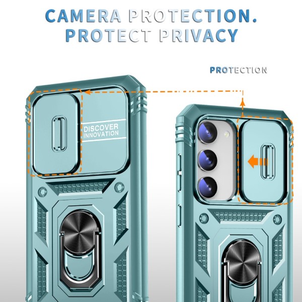 Kryt na Samsung Galaxy S23 plus odolný s krytom na fotoaparát svetlo modrý