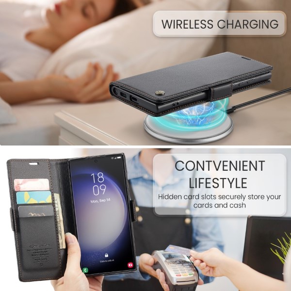 Puzdro na Samsung Galaxy S23 Ultra CASEME smooth čierne