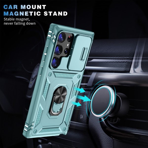 Kryt na Samsung Galaxy S23 Ultra odolný s krytom na fotoaparát svetlo modrý