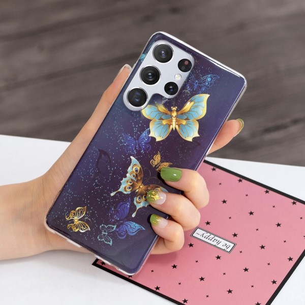 Kryt na Samsung Galaxy S23 Ultra svietiaci Motýľ