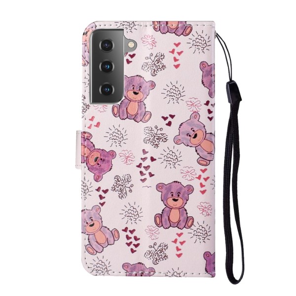 Puzdro na Samsung Galaxy S21 Plus Medvedík ružové