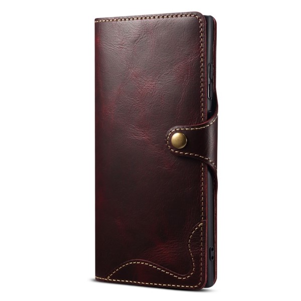 Puzdro kožené Denior na Samsung Galaxy S23 Ultra červené