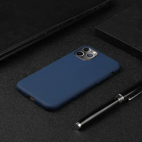 Kryt na iPhone 11 Pro Max gumový Premium tmavomodrý