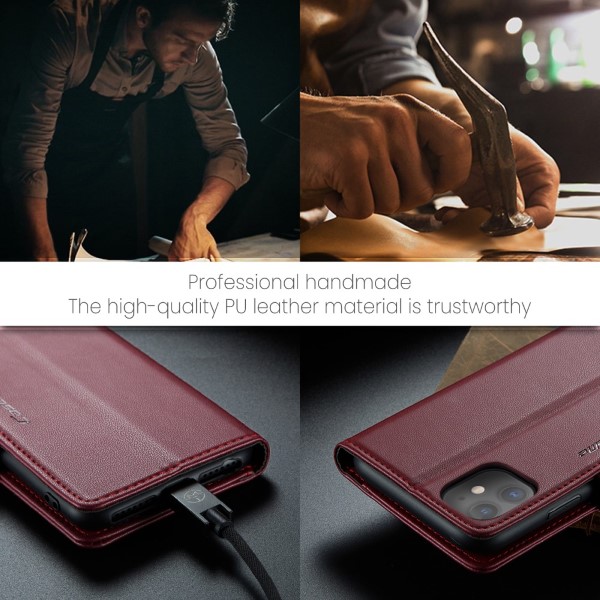 Púzdro pre iPhone 11 CASEME Smooth červené