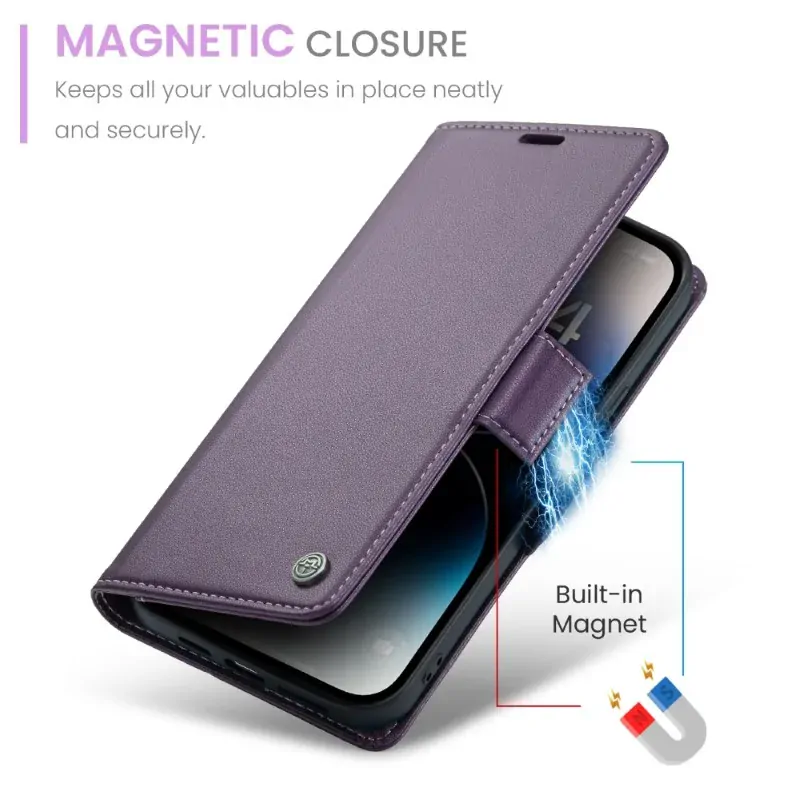 Púzdro na iPhone 15 Pro Max CASEME Smooth fialové