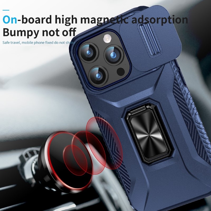 Kryt na iPhone 15 Pro Max odolný s krytkou na fotoaparát tmavomodrý