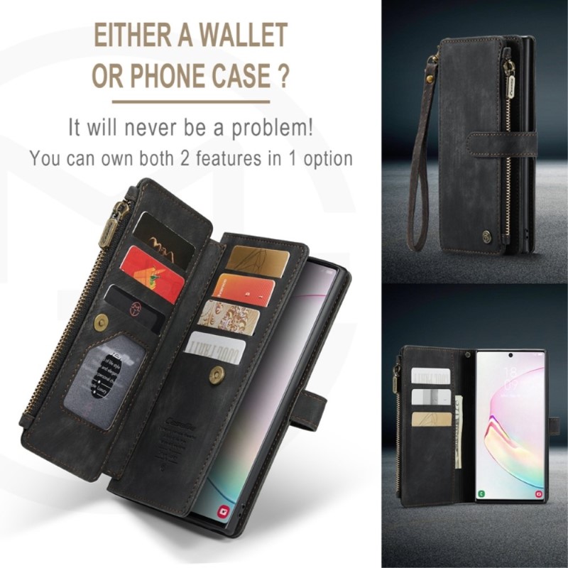 Puzdro na Samsung Galaxy Note 10 Plus CASEME Deluxe čierne