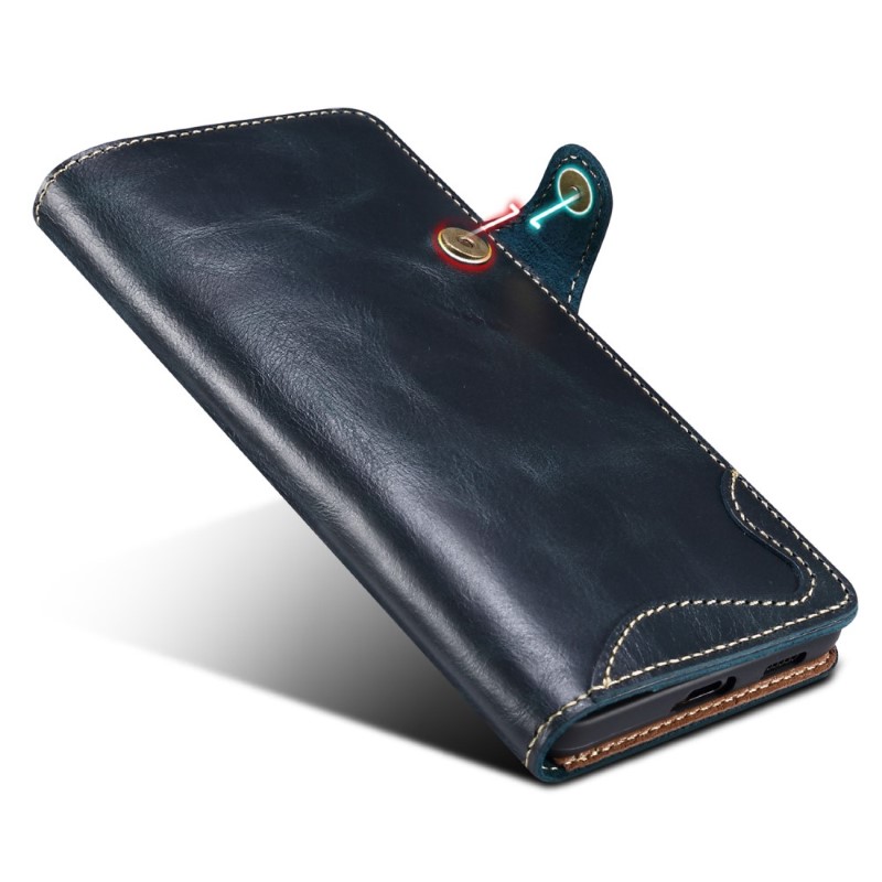 Puzdro kožené Denior na Samsung Galaxy S24 Ultra modré