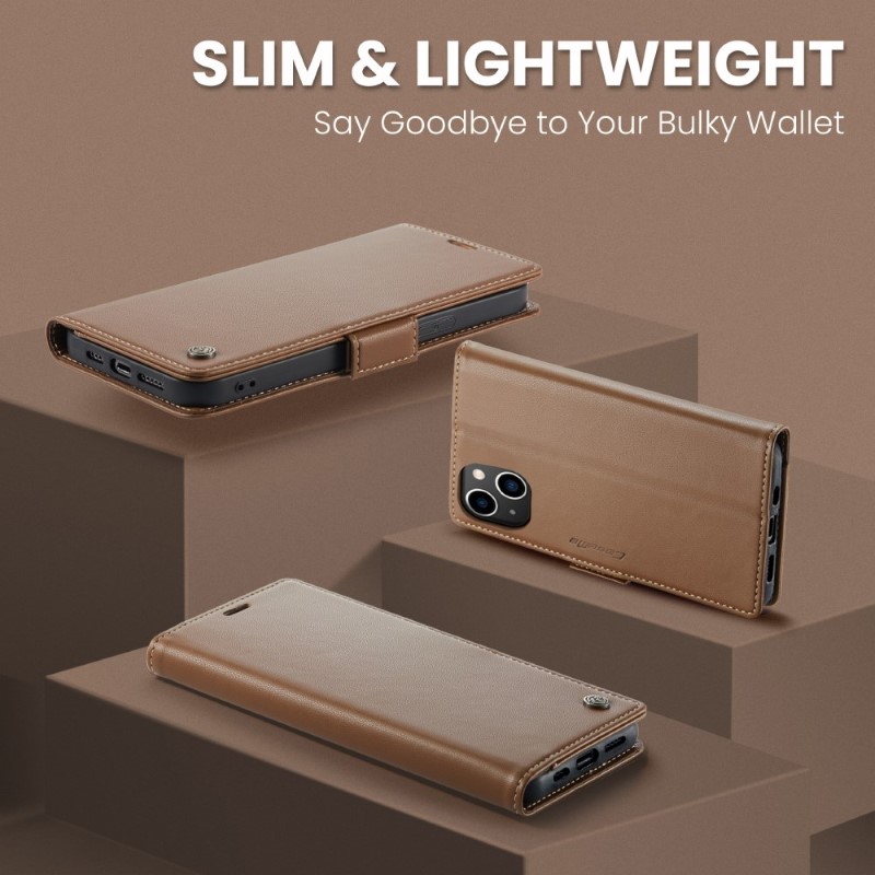 Púzdro na iPhone 13 CASEME smooth hnedé