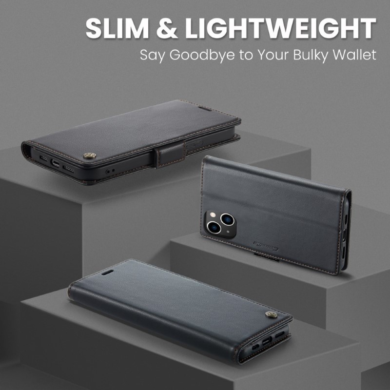 Púzdro na iPhone 14 CASEME Smooth čierne