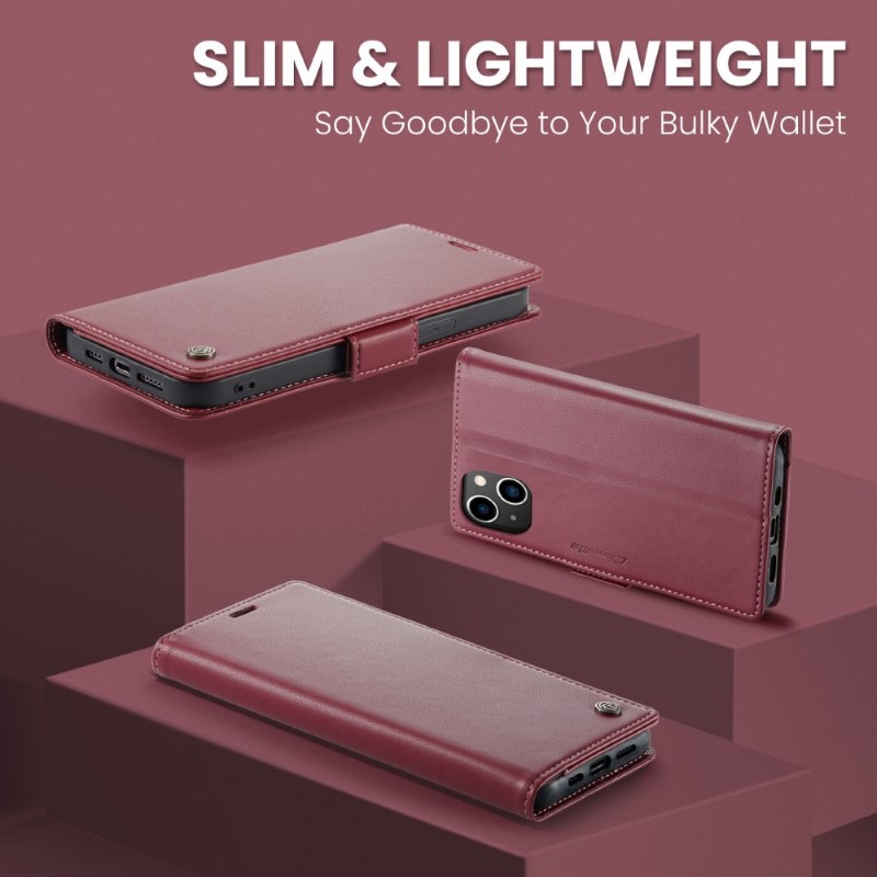 Púzdro na iPhone 14 CASEME Smooth červené