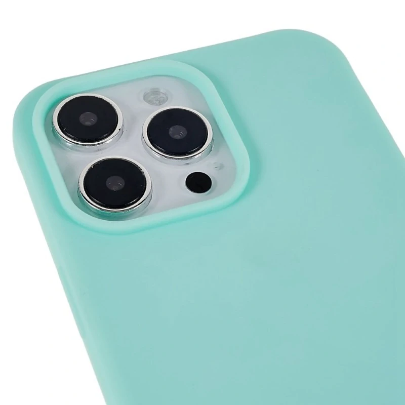 Kryt na iPhone 16 Pro Max gumový so šnúrkou na krk svetlo modrý