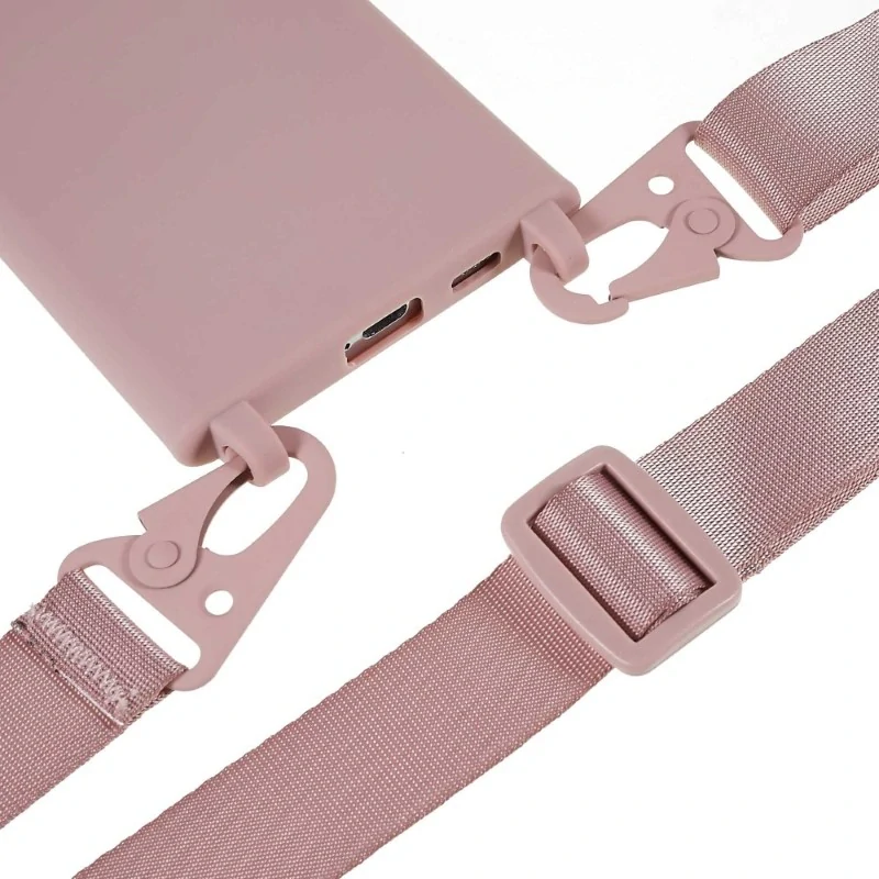 Kryt na Samsung Galaxy S22 Ultra gumový so šnúrkou na krk staroružový