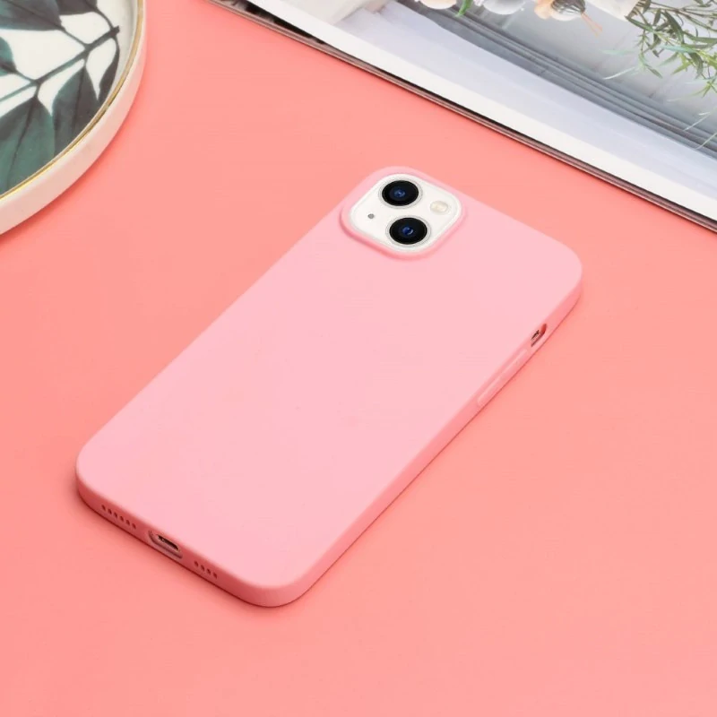 Kryt na iPhone 15 gumový Premium ružový