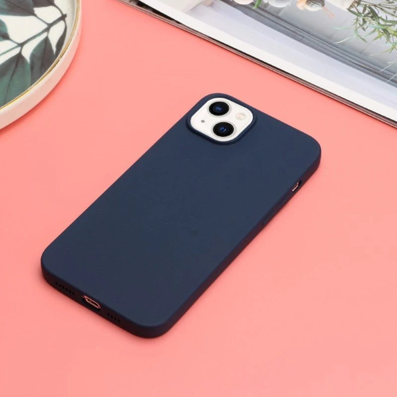 Kryt na iPhone 15 gumový Premium tmavomodrý