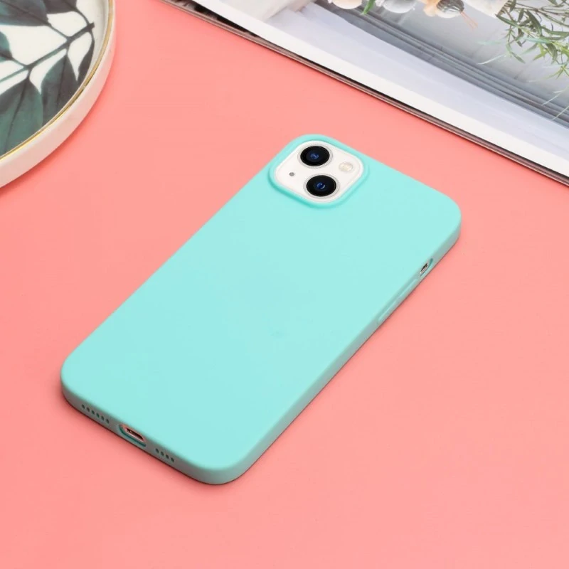Kryt na iPhone 15 gumový Premium svetlo modrý