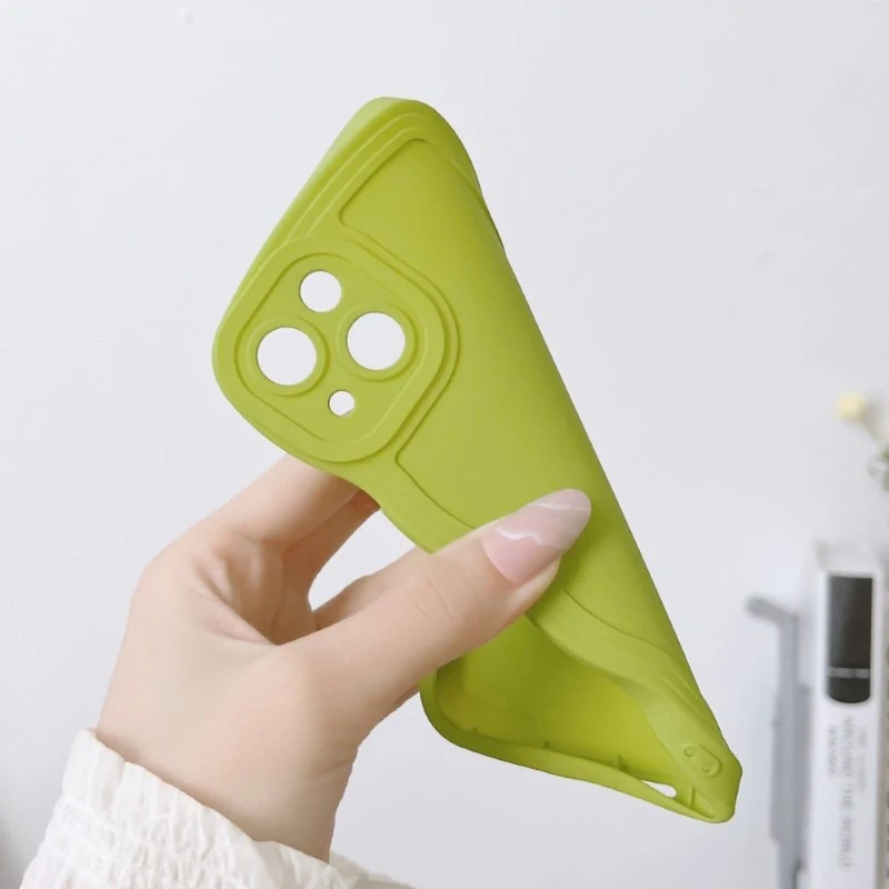 Kryt na iPhone 15 gumový Vlna čierny