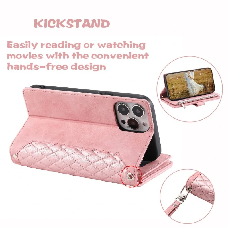 Púzdro pre iPhone 15 Pro Luxury Double Layer ružové