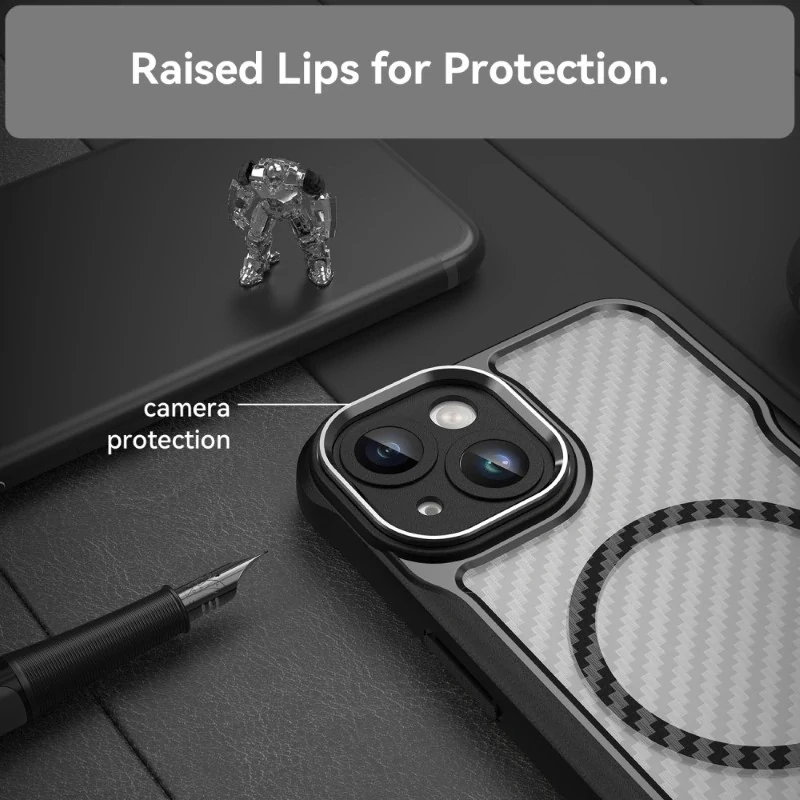Kryt na iPhone 13 odolný s podporou Magsafe čierny