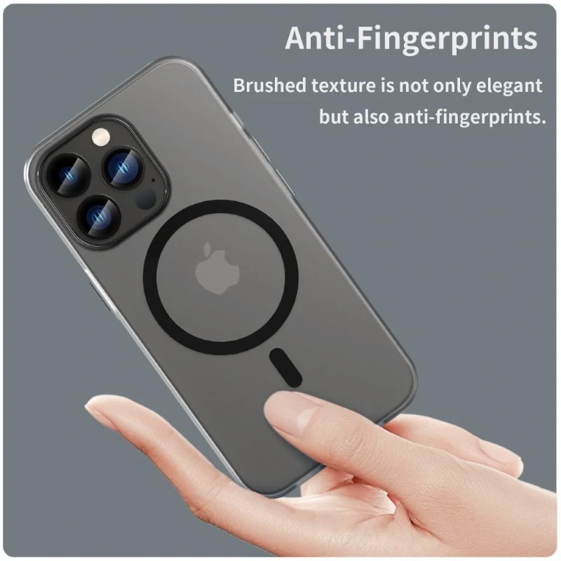 Kryt na iPhone 13 Pro gumený Candy (podpora MagSafe) čierny
