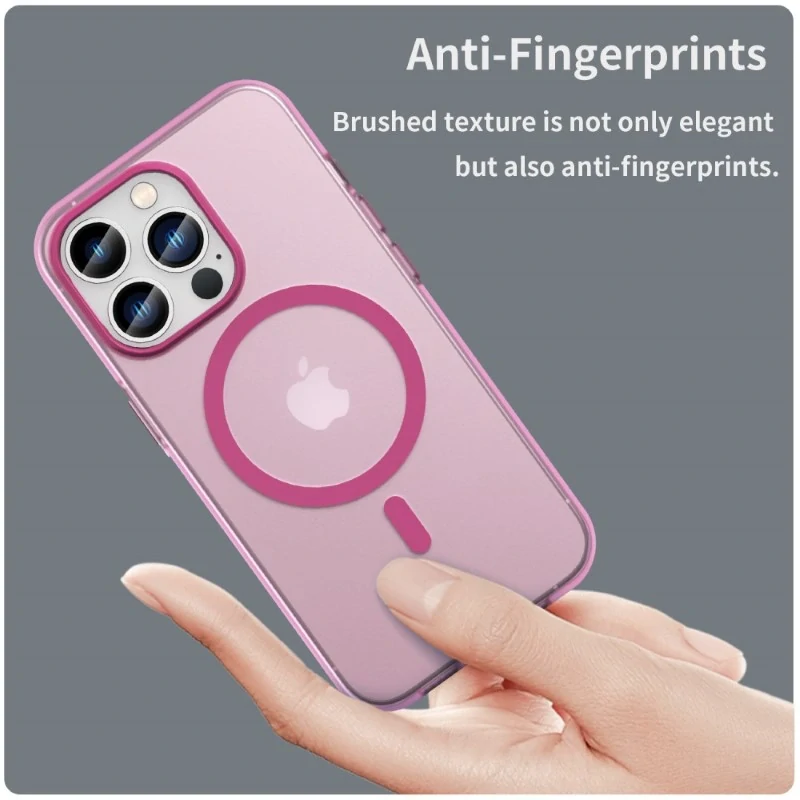 Kryt na iPhone 13 Pro Max gumový Candy (podpora MagSafe) ružový