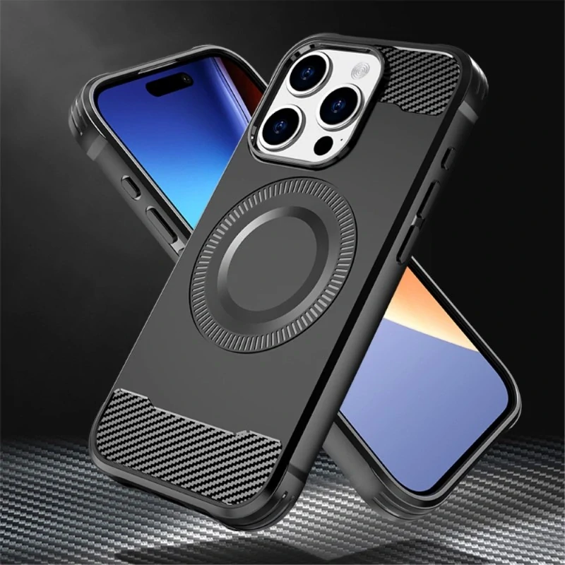 Kryt na iPhone 14 Pro Max gumový (podpora MagSafe) zelený