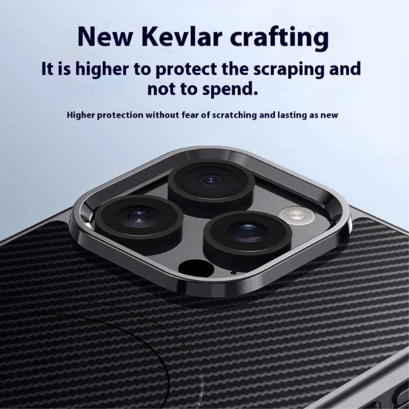Kryt na iPhone 15 Pro Max Carbon s podporou MagSafe čierny