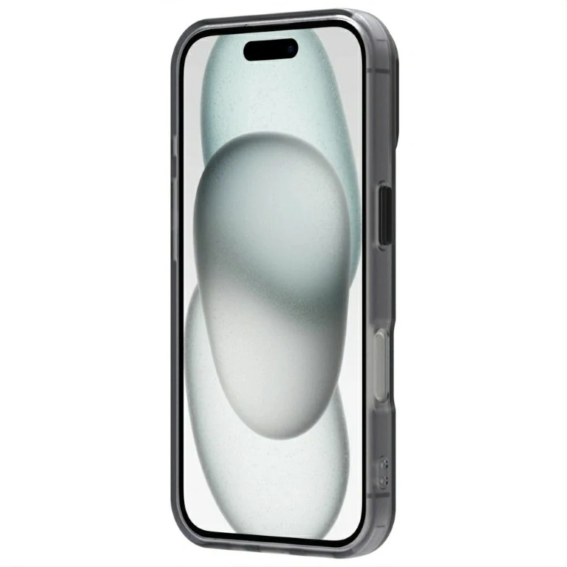 Kryt na iPhone 16 gumový Candy (podpora MagSafe) čierny