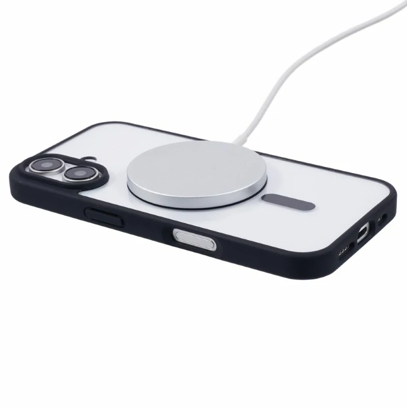 Kryt na iPhone 16 matný s podporou MagSafe čierny