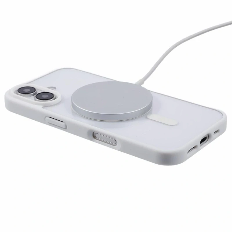 Kryt na iPhone 16 matný s podporou MagSafe biely
