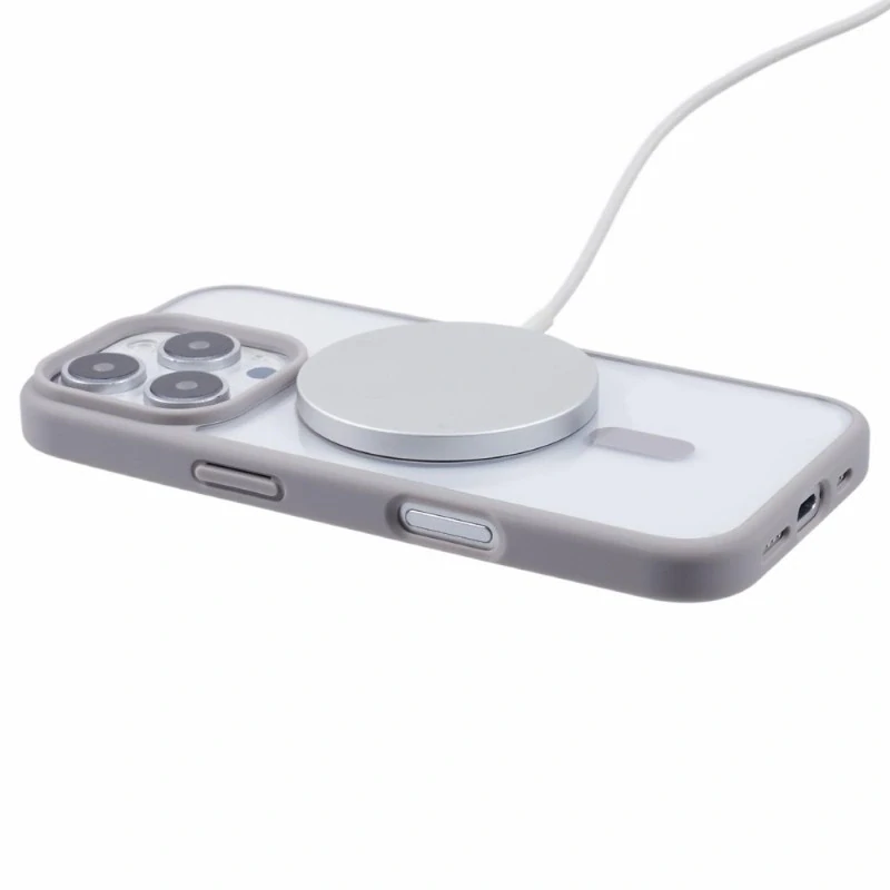 Kryt na iPhone 16 Pro Max matný s podporou MagSafe šedý