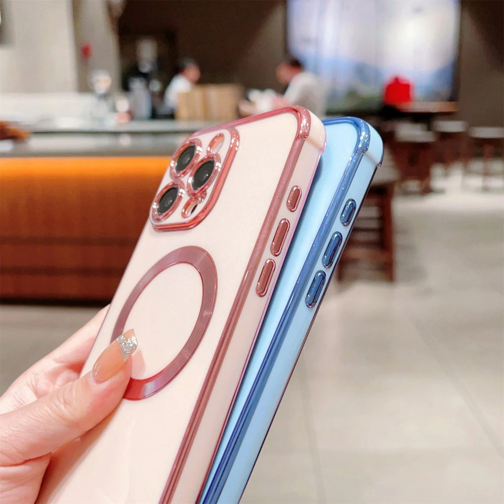 Kryt na iPhone 16 Pro Luxury s podporou MagSafe biely