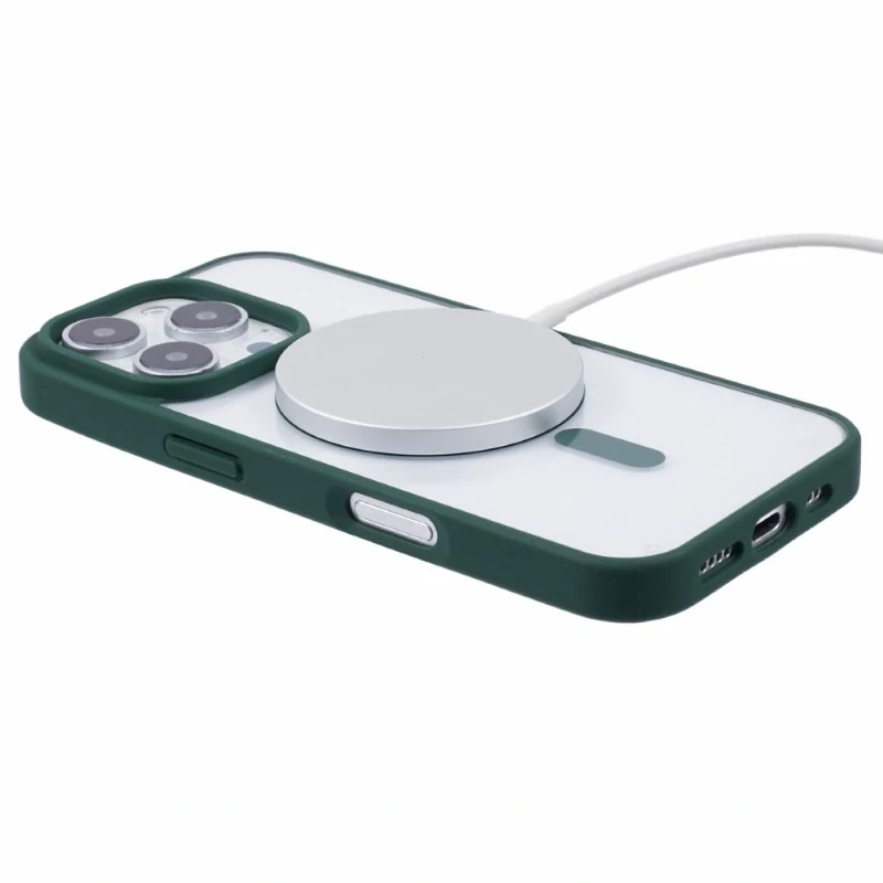 Kryt na iPhone 16 Pro matný s podporou MagSafe zelený