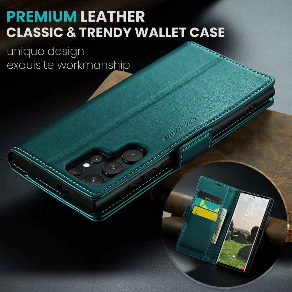 Puzdro na Samsung Galaxy S25 Ultra CASEME smooth zelené