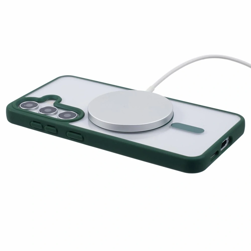 Kryt na Samsung Galaxy S24 matný s podporou MagSafe zelený